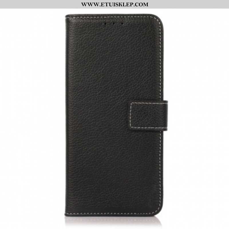 Etui Folio do Oppo A54 5G / A74 5G Tekstura Liczi